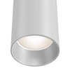 Zwisowa lampa nad wyspę metalowa tubka biała Focus OUTLET