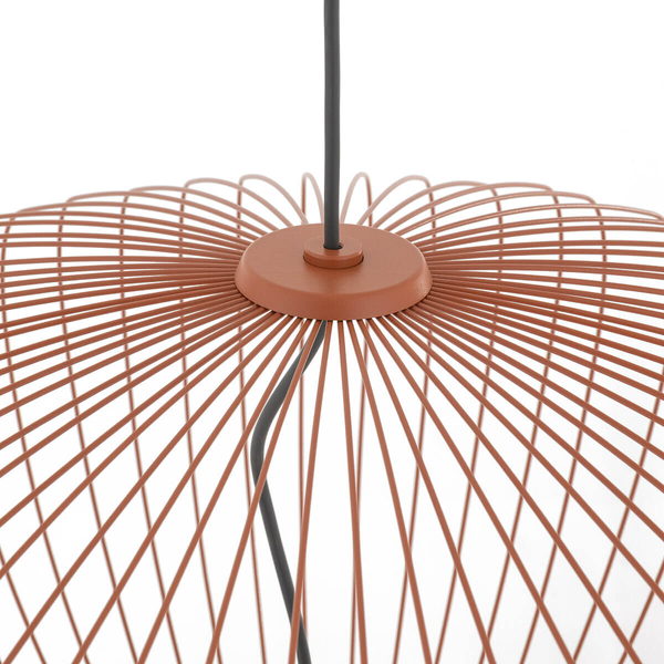 Metalowa lampa wisząca PUMPKIN 11495 druciana terakota