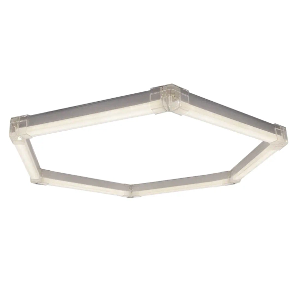 Geometryczny plafon Geometric New LP-0209/1C 4K LED 4000K IP44 biały