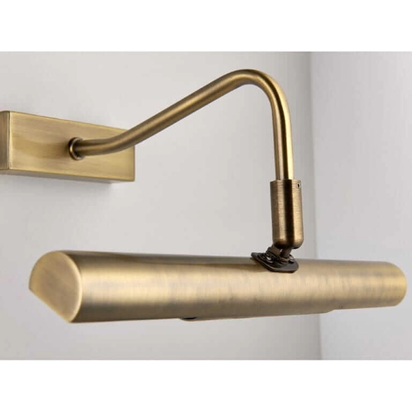 Antyczna lampa ścienna Linton PL-LEDG9-AN Endon nad obraz mosiądz