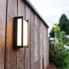 Elewacyjna LAMPA ścienna QUBO 5193001118 Lutec prostokątna OPRAWA metalowa LED 18W 3000K outdoor IP54 szara