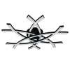 Designerski plafon natynkowy Pollock R63691132 LED 33W 3000K liniowy czarny
