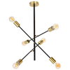 Industrialna LAMPA sufitowa LANNY 2104 Rabalux metalowa OPRAWA pręty sticks czarne złote