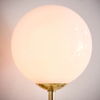 Kulista lampa przyścienna Otto 75960 mosiądz przezroczysty