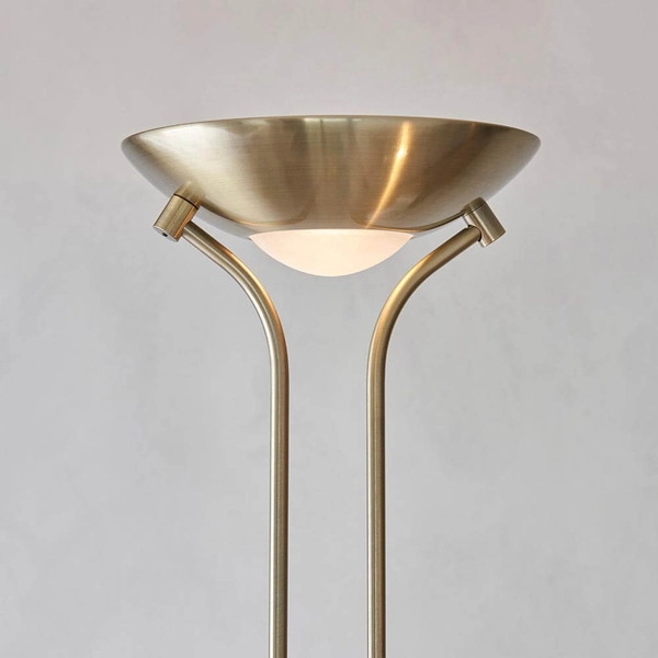 Lampa podłogowa do czytania Rome ROME-AN regulowana mosiądz biały