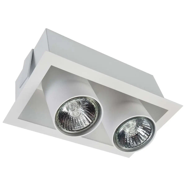 Wpuszczana LAMPA sufitowa EYE MOD 8938 Nowodvorski prostokątna OPRAWA metalowe tuby podtynkowe białe