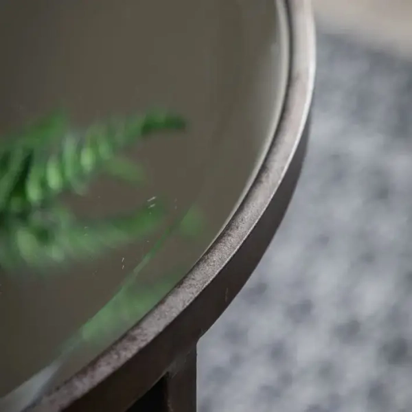 Zestaw stolików ze szklanym blatem Argyle 5055999228343 brązowe