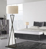 LAMPA podłogowa SANDGLASS FSG-W-E27 Abigali abażurowa OPRAWA stojąca biała