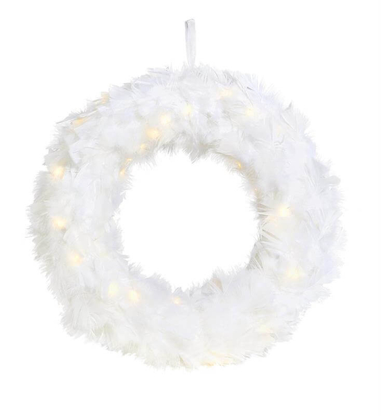 Ozdoba wisząca świetlna Feather pióra LED 0,03W biała ciepła