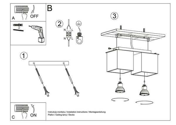Downlight LAMPA sufitowa SL.0065 metalowa OPRAWA kostki białe