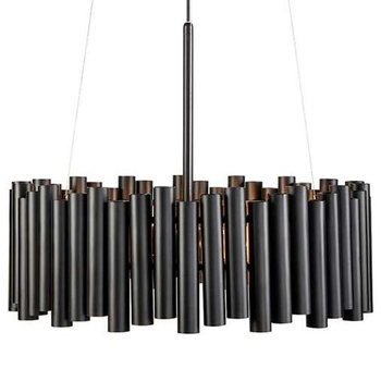 LAMPA wisząca LEVEL 107925 Markslojd metalowa OPRAWA modernistyczny ZWIS rurki czarne