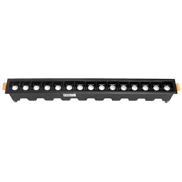Podtynkowa lampa liniowa 589 Domeno LED 30W 4000K metalowa czarna