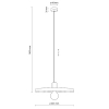 Minimalistyczna lampa wisząca Sila 10750 abażur ceglany zielony
