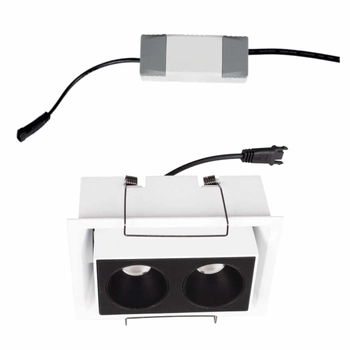 Podtynkowa lampa z zasilaczem i modułem LED Modular H180.02 + HM180 2L + HT180 6W ON/OFF Maxlight LED 6W 3000K czarna biała