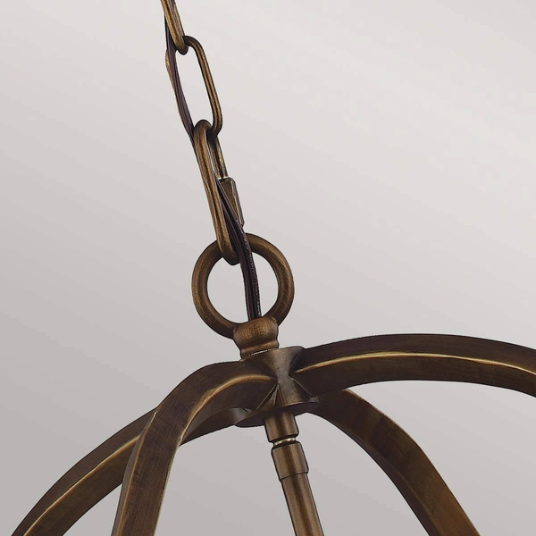 Metalowa lampa wisząca Yarmouth FE-YARMOUTH-6P retro mosiądz