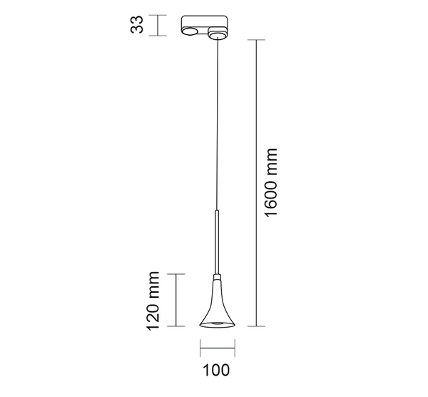 Lampa wisząca KANZAKI 8561 Shilo LED 4,5W 4000K do szynoprzewodu 3f czarny