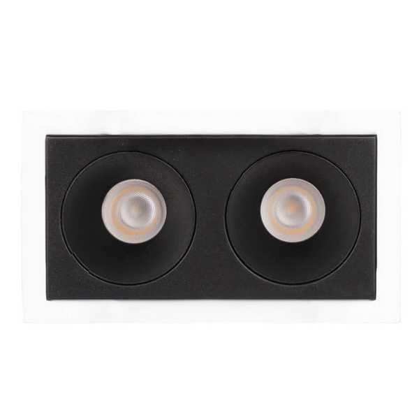 Wpustowa lampa z zasilaczem i modułem LED Modular H180.01 + HM180 2L + HT180 6W ON/OFF Maxlight LED 6W 3000K czarna biała
