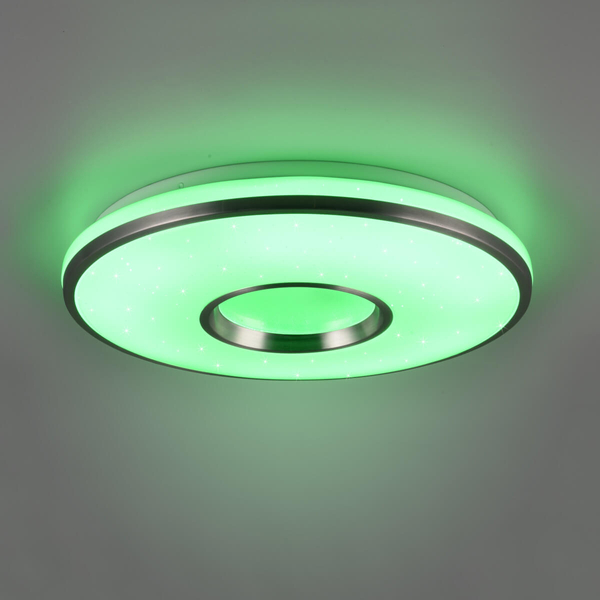 Sypialniany plafon RGB Realta R64401005 RL Light LED 24W 2700-6500K srebrna