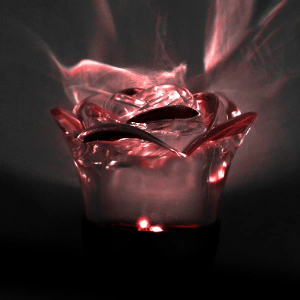 Solarna lampa wtykana ROSE 312198 RGB dekoracyjna srebrna