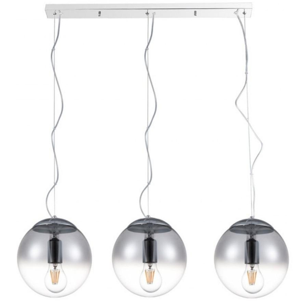 Lampa wisząca na listwie Iris AZ3103 Azzardo nad wyspę kule chrom