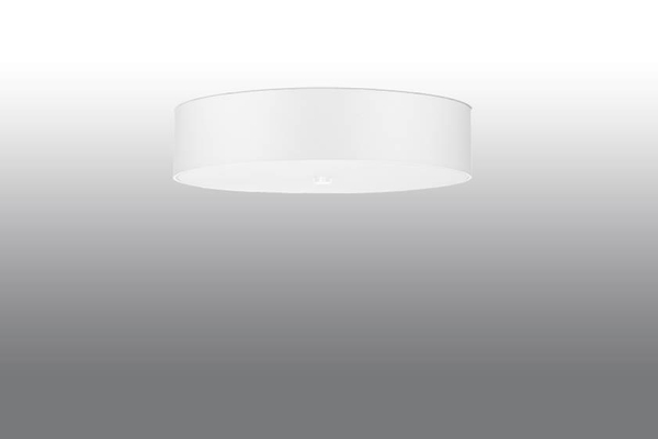 LAMPA plafon SL.0761 okrągła OPRAWA abażurowa sufitowa biała