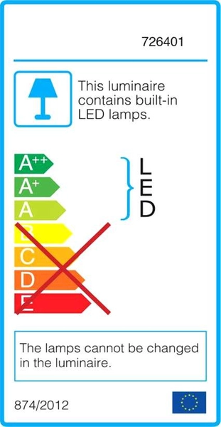 Lampa ścienna wpustowa Tartagal LE71444 schodowa prostokątna LED 3W 3000K zewnętrzna IP54 ciemnoszara