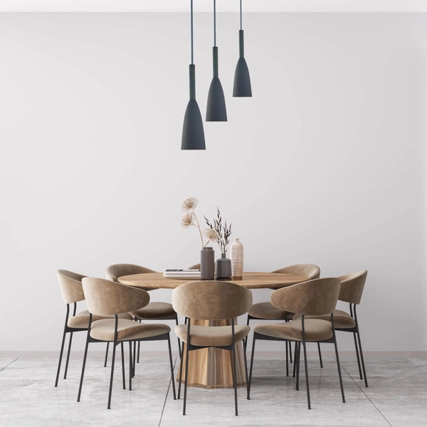 LAMPA wisząca SOLIN LP-181/3P GR Light Prestige loftowa OPRAWA metalowa ZWIS hygge kaskada szara