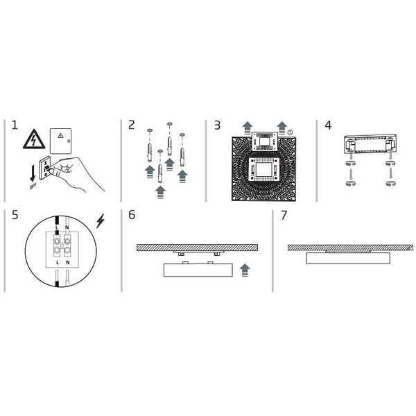 Lampa przysufitowa kwadrat Lid Square 10431 Nowodvorski LED 35W 4000K biała
