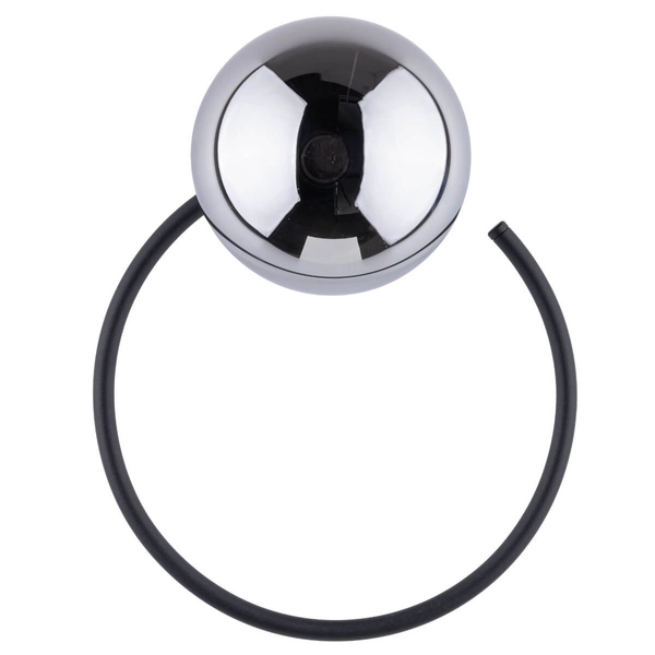 Kinkiet ścienny do sypialni Anabelle 5256 bańka pierścień grafitowy czarny
