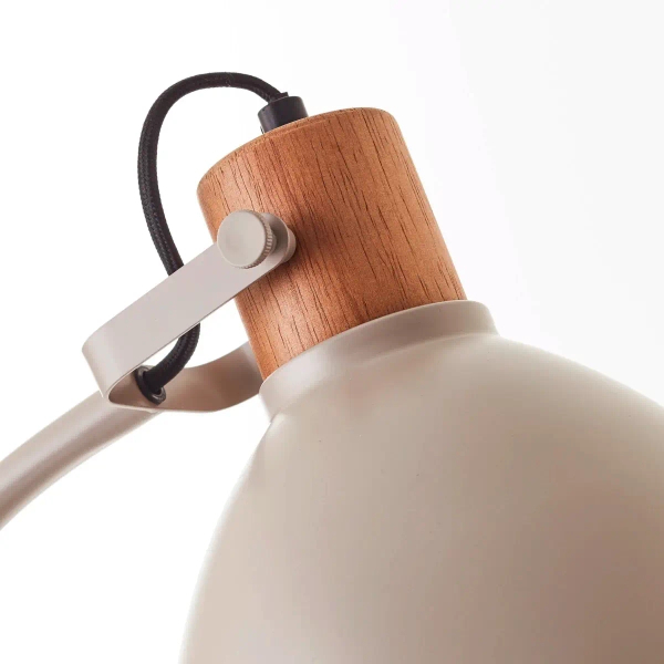 Stojąca lampa metalowa Erena 94556/20 do salonu szara