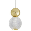 Wisząca lampa nowoczesna Ponce LED 4W 3200K balls złota crystal