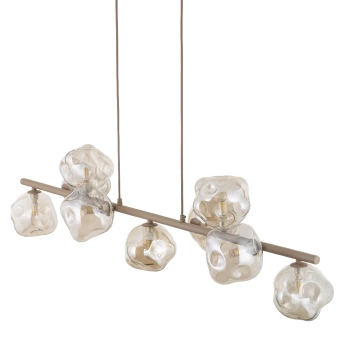 Molekularna wisząca lampa Lava Sabia 11110 szklane kule bursztynowy