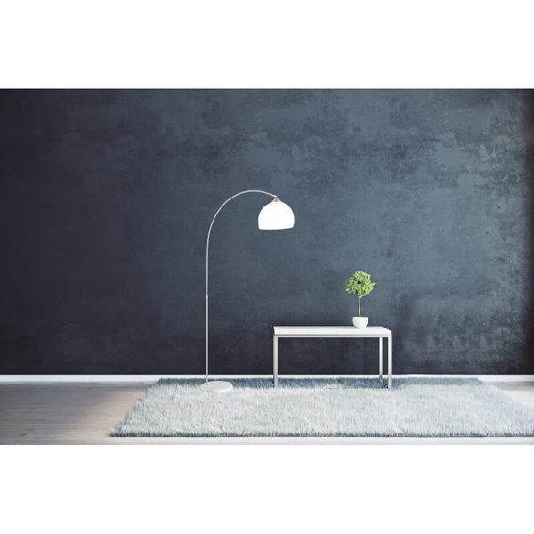 Podłogowa lampa industrialna NEWCASTLE 58227 Globo marmurkowa metal biała