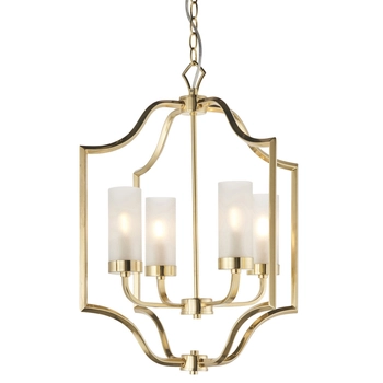 Lampa wisząca Edrea 81914 Endon metalowa glamour mosiądz