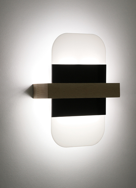 Kinkiet ścienny do salonu April 21-05878 Candellux 6W 4000K czarny biały