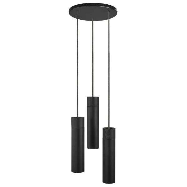 Wisząca lampa potrójna Tilo 2410473003 nad wyspę tuby czarne