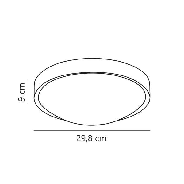 Okrągły plafon sufitowy Altus 47206001 LED 13W 2700K biały