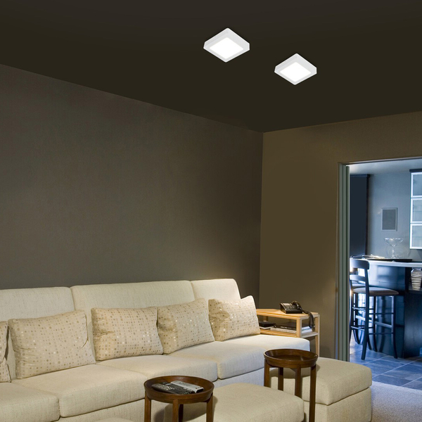Biała lampa przysufitowa Shaun 3175 LED 18W 4000K do salonu biały