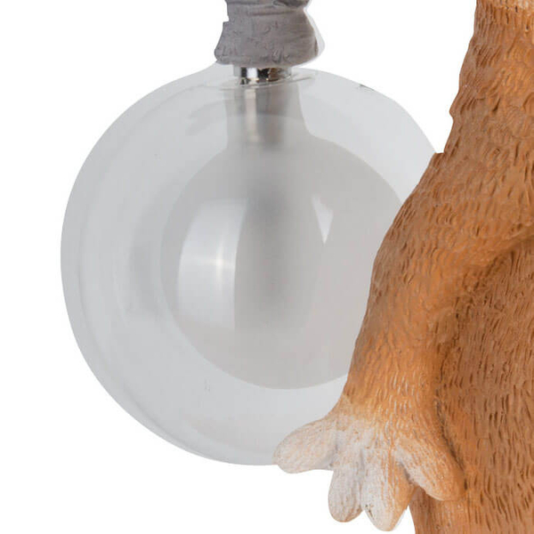 Dziecięca lampka nocna Verka TL0106 WIEWIÓRKA animals biały pomarańczowy