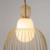 Metalowa lampa wisząca Levitation MOD376PL-01G1 do salonu mosiądz