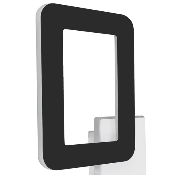 Ledowy kinkiet ścienny HOP 4183 Ideus 12W 4200K metalowa do przedpokoju czarna biała