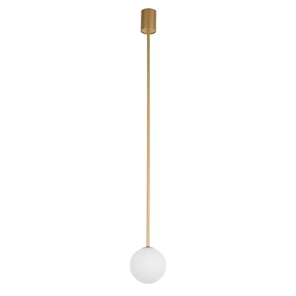 Lampa wisząca Kier 10306 szklana ball do salonu biała złota