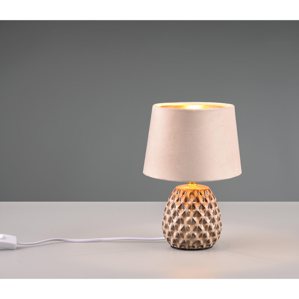 Lampka biurkowa Ariana R51531044 RL Light abażur do gabinetu beżowa