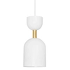 Lampa wisząca do jadalni Supuru SUA131P0 metalowa biała mosiądz
