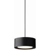 Okrągła lampa wisząca Braket 522901103 Elkim LED 6W 3000K loft czarna