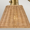 Ekologiczna lampa ścienna Arti HK-ARTI-1W-HB-NR rattan mosiądz