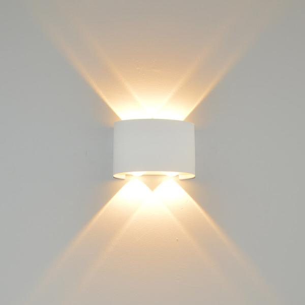Ogrodowy kinkiet Ortelo OWL-6650-2-WH-3K Italux LED 4W 3000K IP54 biały