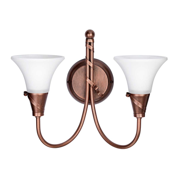 Ścienna lampa retro EM2-COPPER do przedpokoju miedziana