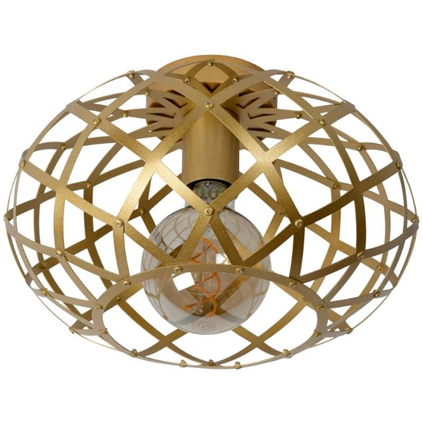 Industrialna lampa sufitowa WOLFRAM 21117/30/02 klatka mosiądz outlet