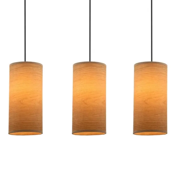 Materiałowa lampa wisząca tuba Ballo 33-19745 boho brązowy czarny